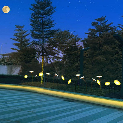 Contemporary Creative Waterproof Solar Mushroom-shaped Stainless Steel Acrylic LED Outdoor Light Landscape Lighting For Garden