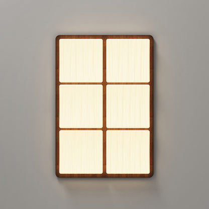Modern Minimalist Square Wave Pattern Iron Acrylic LED Flush Mount Ceiling Light For Bedroom