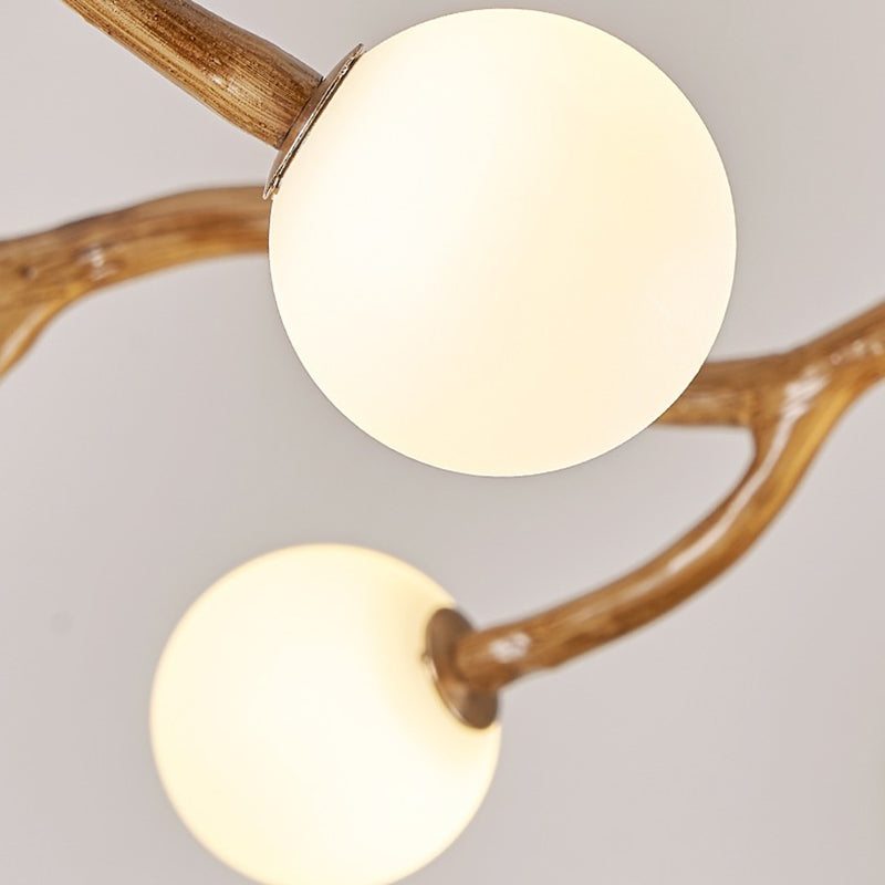 Modern Minimalist Circular Metal Resin Glass 6/8/10/12/16-Light Chandelier For Living Room