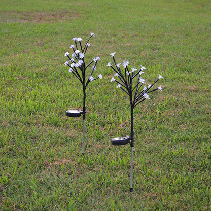 Contemporary Creative Waterproof Solar Flower PVC LED Outdoor Light Landscape Lighting For Garden