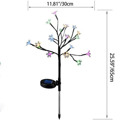 Contemporary Creative Waterproof Solar Flower PVC LED Outdoor Light Landscape Lighting For Garden