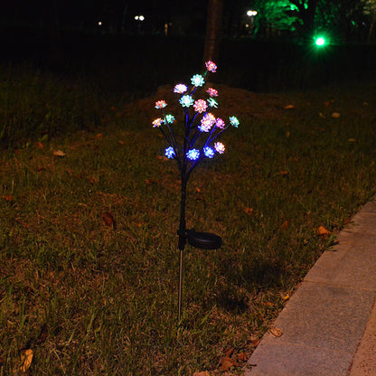 Contemporary Creative Waterproof Solar Flower PVC LED Outdoor Light Landscape Lighting For Garden