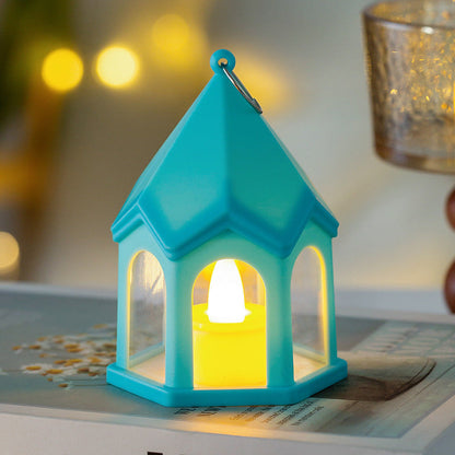 Contemporary Creative Battery House-Shaped HIPS PC LED Night Light Table Lamp For Bedrooms