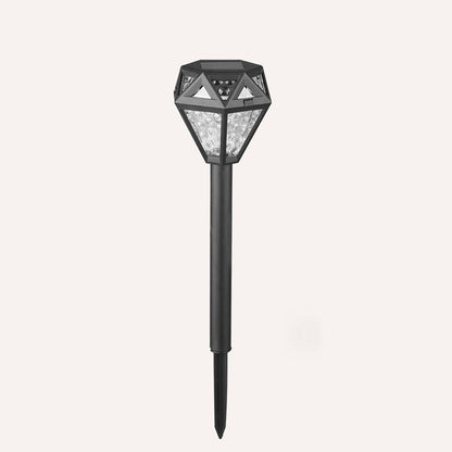 Modern Minimalist Waterproof Solar Diamond-shaped PP PS LED Outdoor Light Landscape Light For Garden