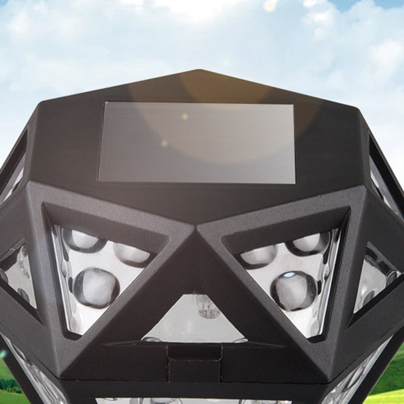 Modern Minimalist Waterproof Solar Diamond-shaped PP PS LED Outdoor Light Landscape Light For Garden