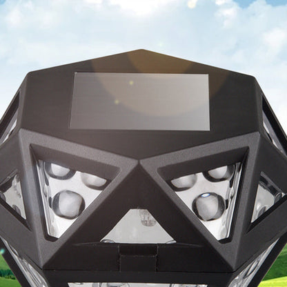 Modern Minimalist Waterproof Solar Diamond-shaped PP PS LED Outdoor Light Landscape Light For Garden
