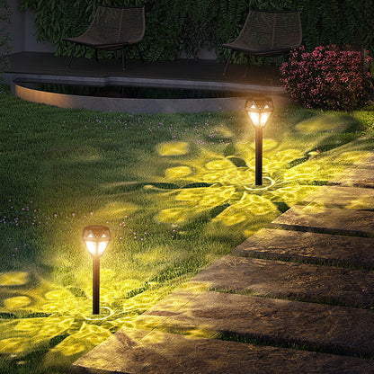 Modern Minimalist Waterproof Solar Diamond-shaped PP PS LED Outdoor Light Landscape Light For Garden