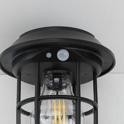 Modern Simplicity Motion Sensor Waterproof Solar Cage ABS LED Outdoor Light For Garden