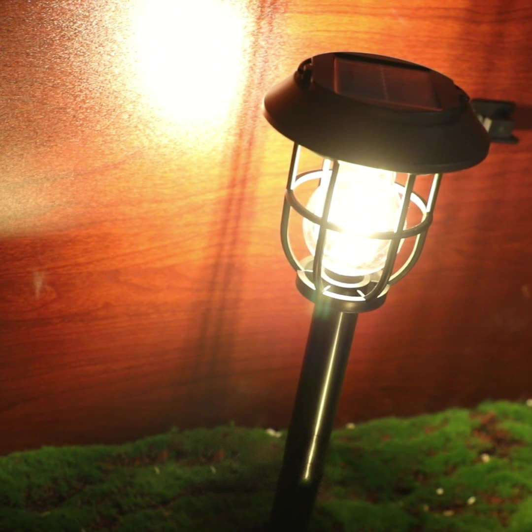 Modern Simplicity Motion Sensor Waterproof Solar Cage ABS LED Outdoor Light For Garden