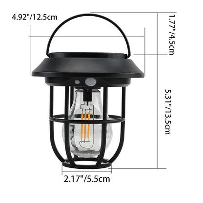 Modern Simplicity Motion Sensor Waterproof Solar Cage ABS LED Outdoor Light For Garden