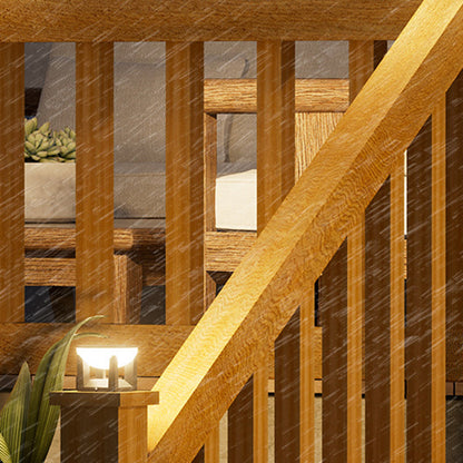 Modern Minimalist Waterproof Solar Square Round ABS Glass PC LED Outdoor Light Landscape Lighting For Garden