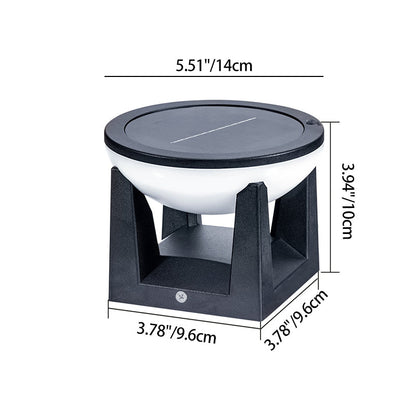 Modern Minimalist Waterproof Solar Square Round ABS Glass PC LED Outdoor Light Landscape Lighting For Garden