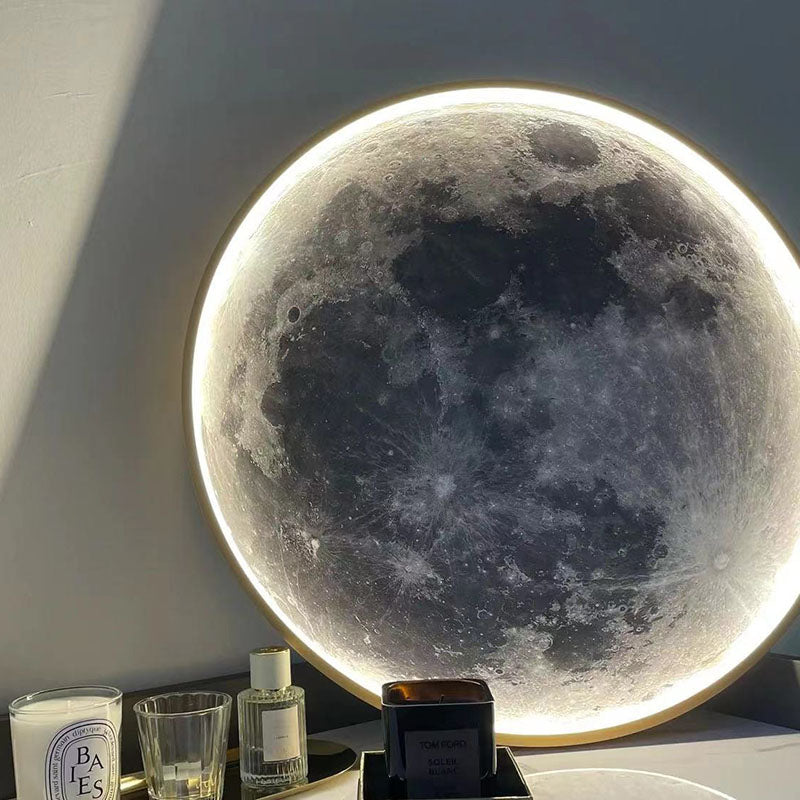 مصباح حائط LED مصنوع من الحديد الأكريليك بتصميم دائري إبداعي معاصر لغرفة النوم 