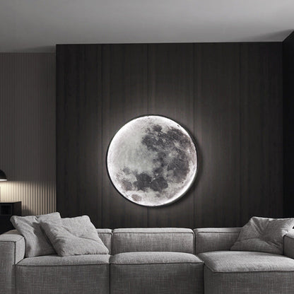 مصباح حائط LED مصنوع من الحديد الأكريليك بتصميم دائري إبداعي معاصر لغرفة النوم 