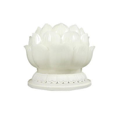 Contemporary Creative Waterproof Solar Lotus-Shaped Resin LED Outdoor Light Landscape Lighting For Garden