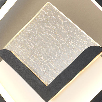 مصباح حائط LED مصنوع من مادة البولي فينيل كلوريد الأكريليكية بتصميم عصري بسيط على شكل ريشة ماسية لغرفة النوم