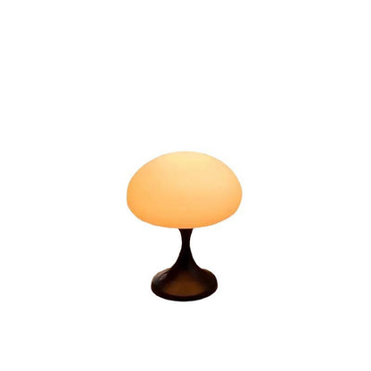 Contemporary Nordic Rechargeable Round Jellyfish Metal Glass LED Night Light Table Lamp For Bedroom