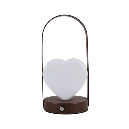 Contemporary Creative USB Adjustable Arched Heart Iron Acrylic LED Table Lamp Night Light For Bedroom