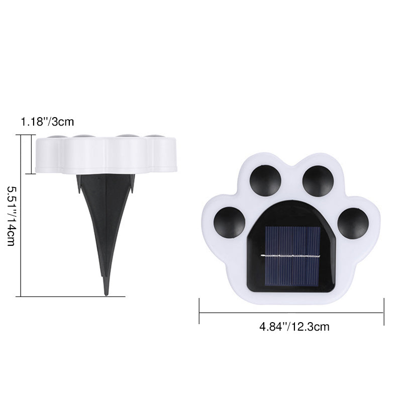 Contemporary Creative Solar Waterproof Bear Paw-Shaped ABS PC LED Outdoor Light Landscape Light For Garden