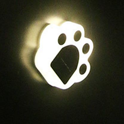 Contemporary Creative Solar Waterproof Bear Paw-Shaped ABS PC LED Outdoor Light Landscape Light For Garden