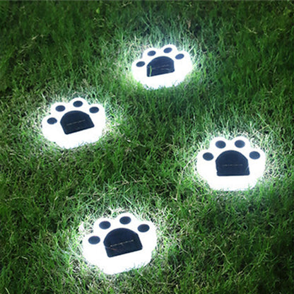 Contemporary Creative Solar Waterproof Bear Paw-Shaped ABS PC LED Outdoor Light Landscape Light For Garden