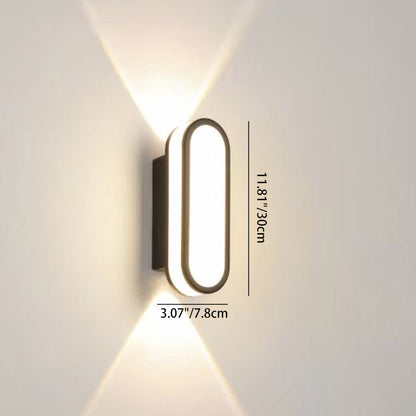 Contemporary Simplicity Aluminum Acrylic LED Waterproof Wall Sconce Lamp For Outdoor Patios