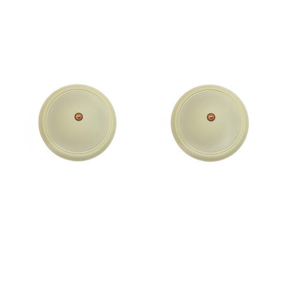Contemporary Retro Iron Glass Round LED Flush Mount Ceiling Light For Bedroom