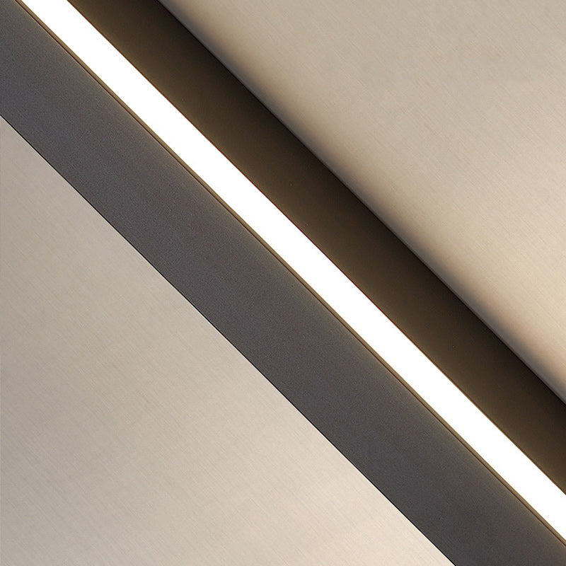 مصباح حائط LED طويل من الألومنيوم والحديد بتصميم عصري بسيط لغرفة المعيشة 