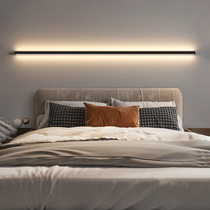 مصباح حائط LED طويل من الألومنيوم والحديد بتصميم عصري بسيط لغرفة المعيشة 