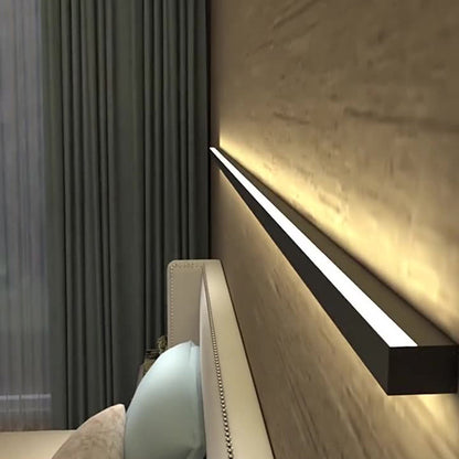 مصباح حائط LED طويل من الألومنيوم والحديد بتصميم عصري بسيط لغرفة المعيشة 