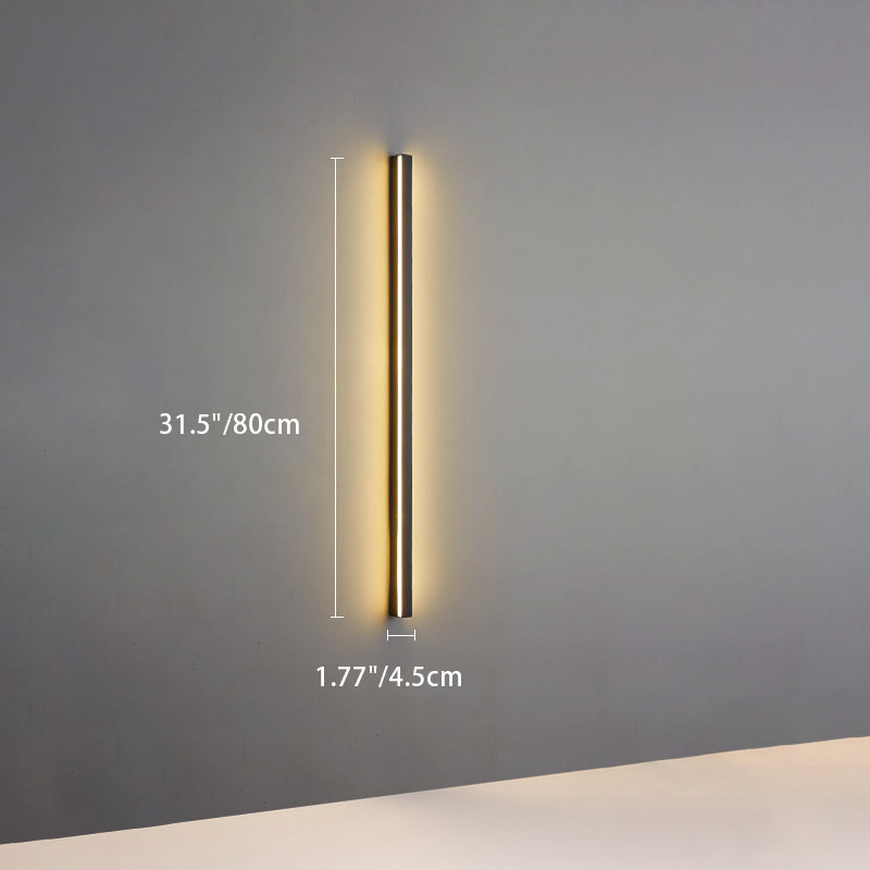مصباح حائط LED طويل من الألومنيوم والحديد بتصميم عصري بسيط لغرفة المعيشة 