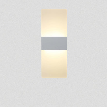 Modern Simplicity Acrylic Aluminum Rectangle LED Wall Sconce Lamp For Living Room