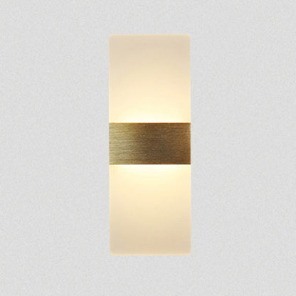 Modern Simplicity Acrylic Aluminum Rectangle LED Wall Sconce Lamp For Living Room