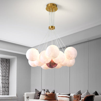 Contemporary Creative Moon PLA Bubble Ball Shade 7/13/19- Light Chandelier For Living Room