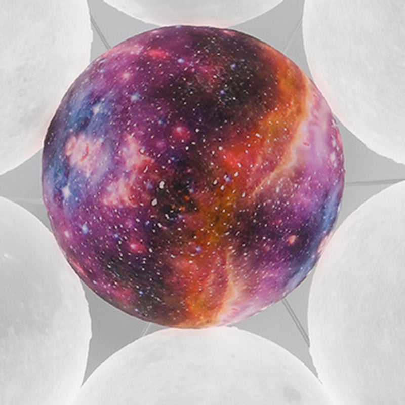 Contemporary Creative Moon PLA Bubble Ball Shade 7/13/19- Light Chandelier For Living Room