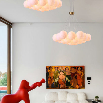 Contemporary Creative Moon PLA Bubble Ball Shade 7/13/19- Light Chandelier For Living Room