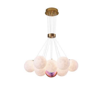 Contemporary Creative Moon PLA Bubble Ball Shade 7/13/19- Light Chandelier For Living Room
