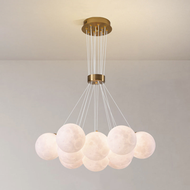 Contemporary Creative Moon PLA Bubble Ball Shade 7/13/19- Light Chandelier For Living Room