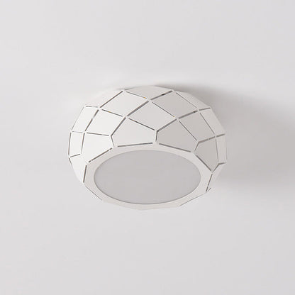 Modern Simplicity Iron	Acrylic Bowl Shape LED Flush Mount Ceiling Light For Hallways