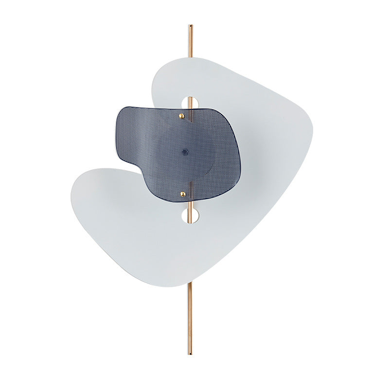 Modern Art Deco Irregular Geometry Hardware Iron LED Wall Sconce Lamp For Living Room