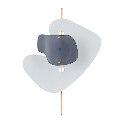 Modern Art Deco Irregular Geometry Hardware Iron LED Wall Sconce Lamp For Living Room