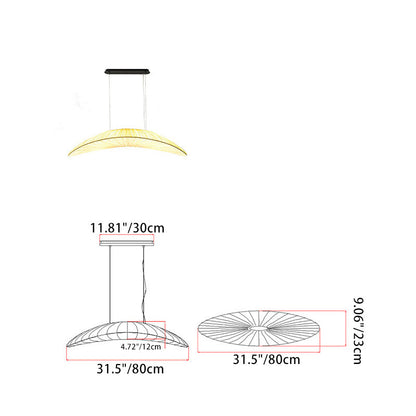 Contemporary Creative Boat Hardware Fabric 1 - Light Chandelier For Dining Room