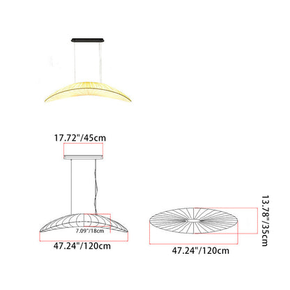 Contemporary Creative Boat Hardware Fabric 1 - Light Chandelier For Dining Room