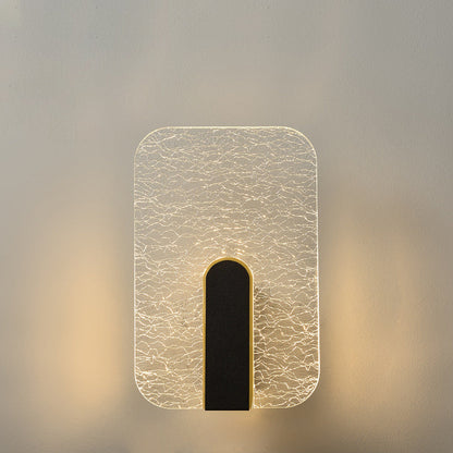 Modern Minimalist Rectangle Square Hardware Acrylic LED Wall Sconce Lamp For Bedside