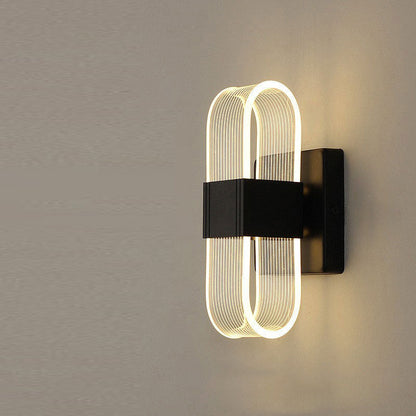 Modern Simplicity Rectangle Aluminum LED Wall Sconce Lamp For Living Room
