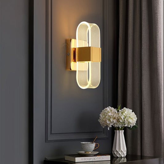 Modern Simplicity Rectangle Aluminum LED Wall Sconce Lamp For Living Room