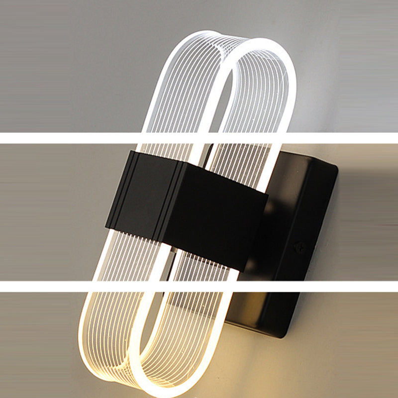 Modern Simplicity Rectangle Aluminum LED Wall Sconce Lamp For Living Room