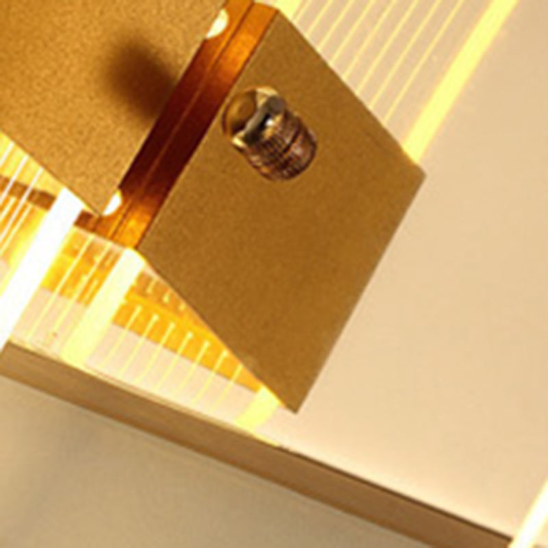 Modern Simplicity Rectangle Aluminum LED Wall Sconce Lamp For Living Room