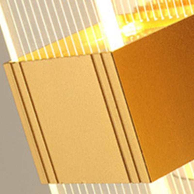 Modern Simplicity Rectangle Aluminum LED Wall Sconce Lamp For Living Room