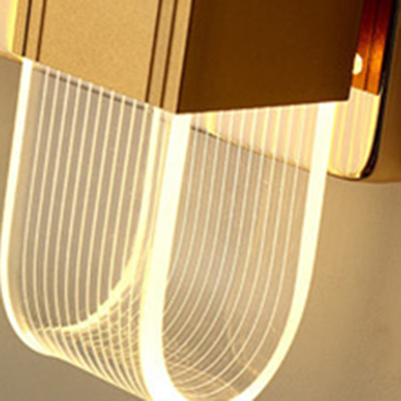 Modern Simplicity Rectangle Aluminum LED Wall Sconce Lamp For Living Room